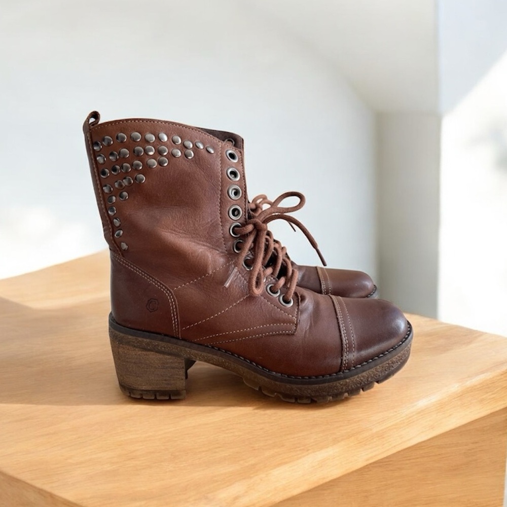Carmela Brown leather Booties Size 37